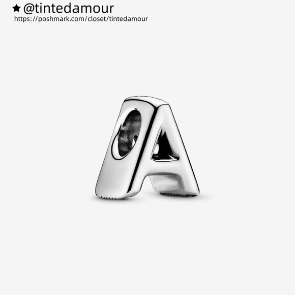 Pandora Letter A Alphabet Charm - Picture 1 of 2